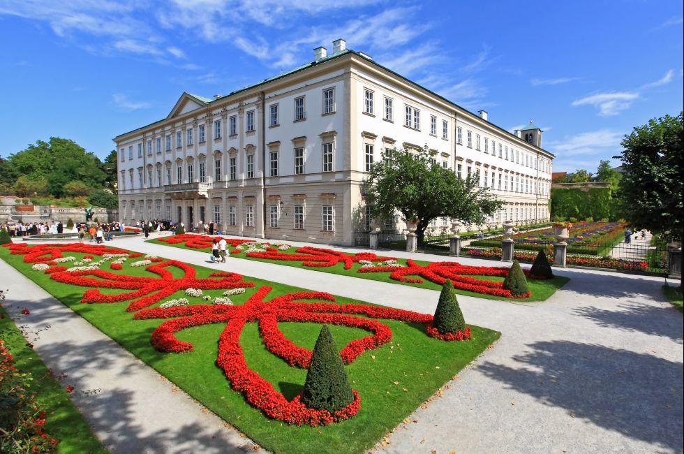 Mirabell palace and garden in the summer Salzburg, Austria