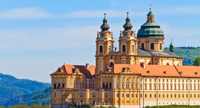 Melk Abbey is an Austrian Benedictine abbey and one of the world's most famous monastic sites; 